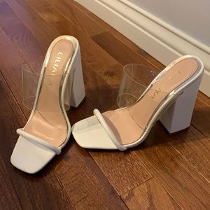 White block heels
